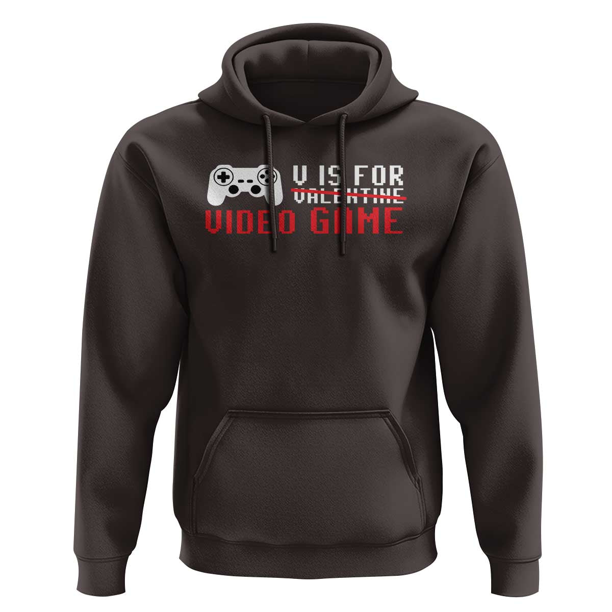 Valentines Day Gamers Hoodie V Is For Video Games Gamer