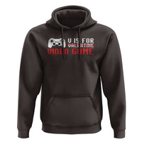 Valentines Day Gamers Hoodie V Is For Video Games Gamer