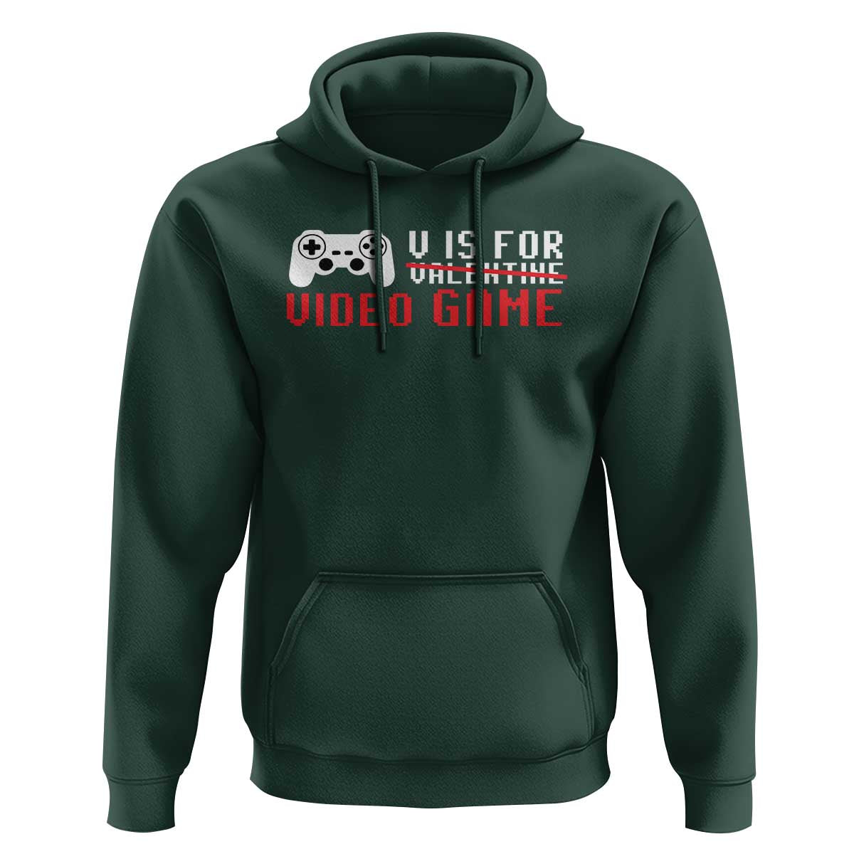 Valentines Day Gamers Hoodie V Is For Video Games Gamer