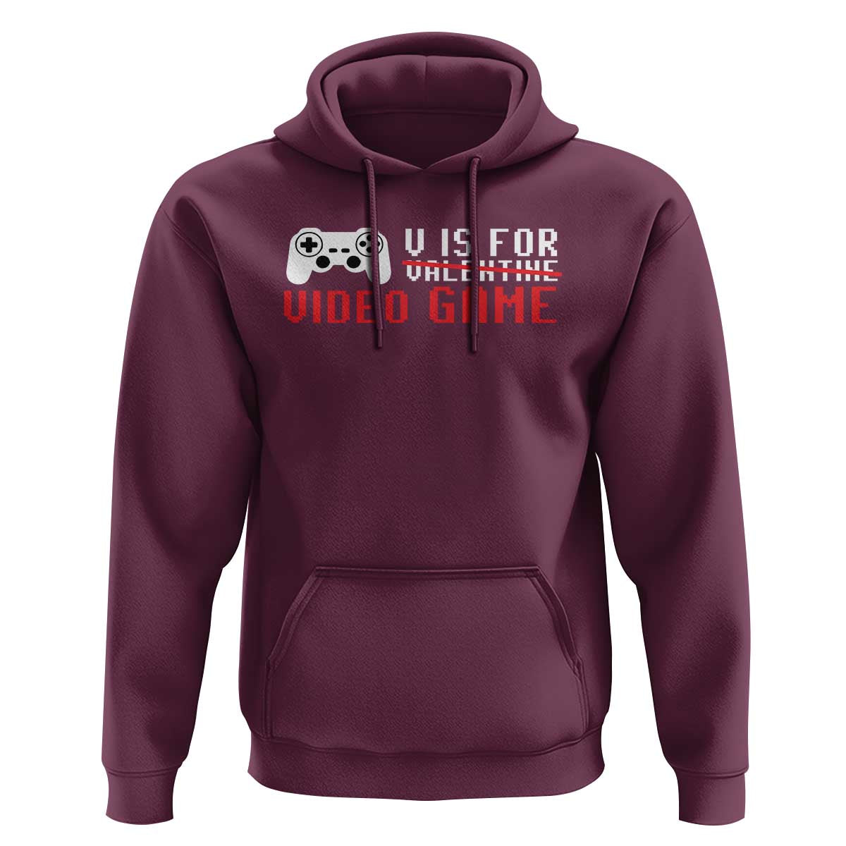 Valentines Day Gamers Hoodie V Is For Video Games Gamer
