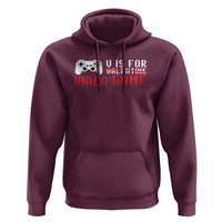 Valentines Day Gamers Hoodie V Is For Video Games Gamer