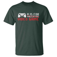 Valentines Day Gamers T Shirt V Is For Video Games Gamer