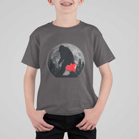 Bigfoot Heart Valentines Day T Shirt For Kid Funny Valentine Sasquatch Lovers