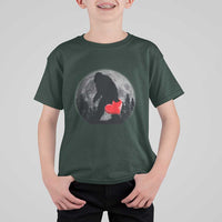 Bigfoot Heart Valentines Day T Shirt For Kid Funny Valentine Sasquatch Lovers