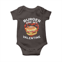 Burger Is My Valentine Funny Valentines Day Baby Onesie