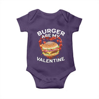 Burger Is My Valentine Funny Valentines Day Baby Onesie