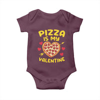 Pizza Is My Valentine Valentines Day Heart Pepperoni Lover Baby Onesie