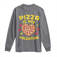 Pizza Is My Valentine Valentines Day Heart Pepperoni Lover Long Sleeve Shirt