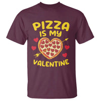 Pizza Is My Valentine Valentines Day Heart Pepperoni Lover T Shirt