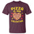 Pizza Is My Valentine Valentines Day Heart Pepperoni Lover T Shirt