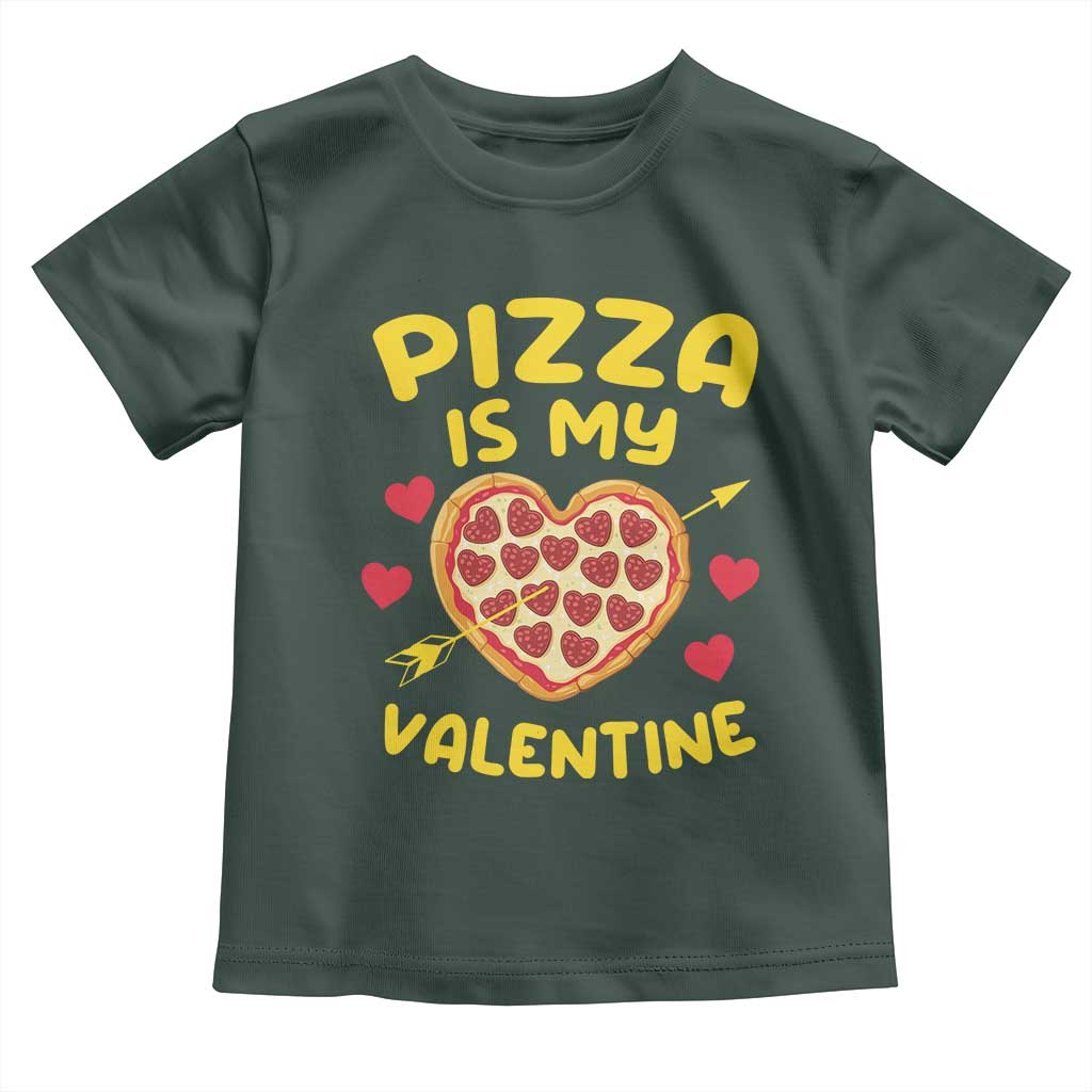 Pizza Is My Valentine Valentines Day Heart Pepperoni Lover Toddler T Shirt