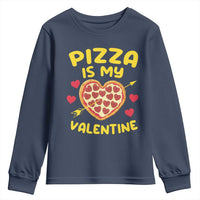Pizza Is My Valentine Valentines Day Heart Pepperoni Lover Youth Sweatshirt