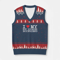 I Love My Hot Younger Boyfriend V-Neck Knit Sweater Vest - Wonder Print Shop