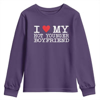 I Love My Hot Younger Boyfriend Youth Sweatshirt - Wonder Print Shop