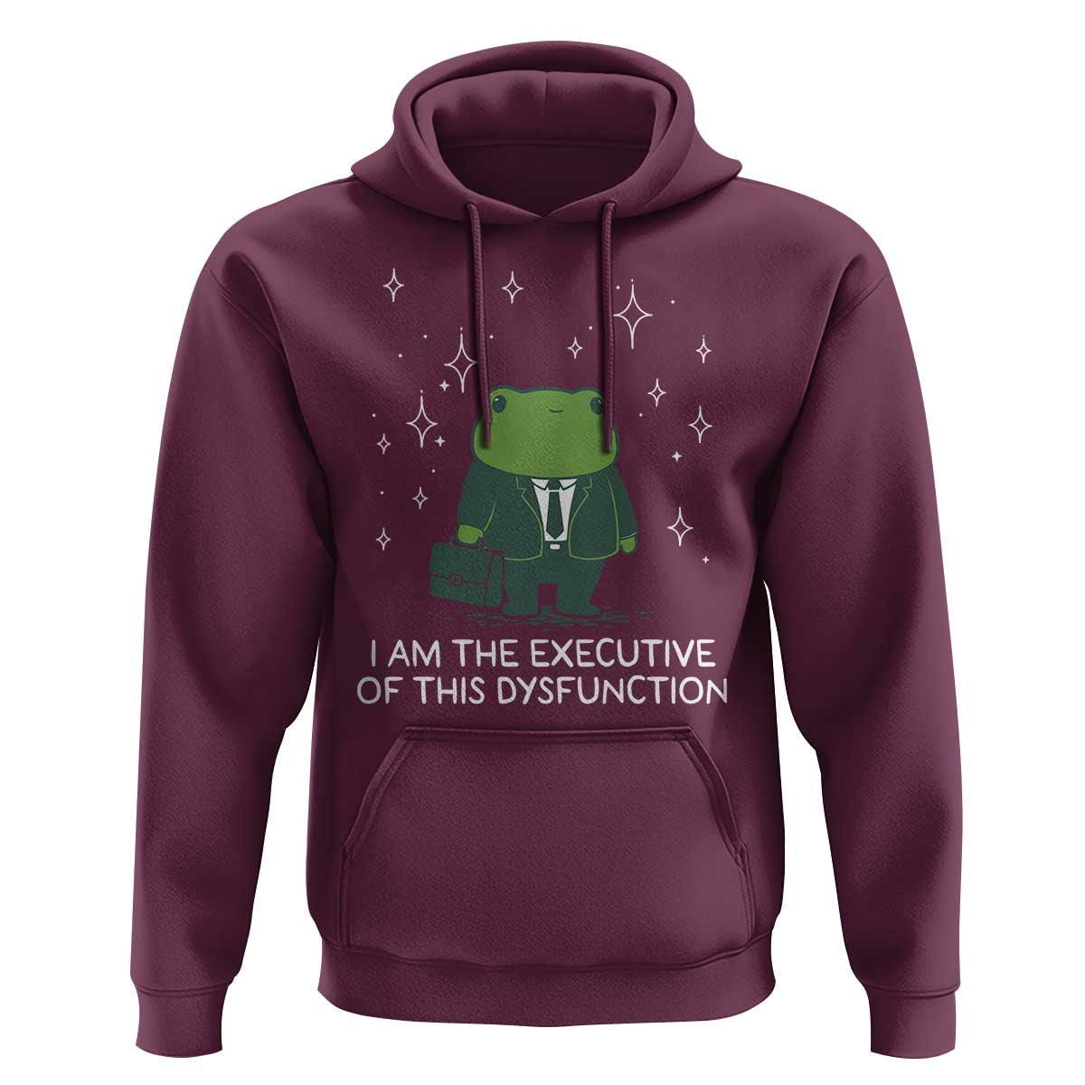 Funny Frog Hoodie I Am The Executive Of This Dysfunction - Wonder Print Shop