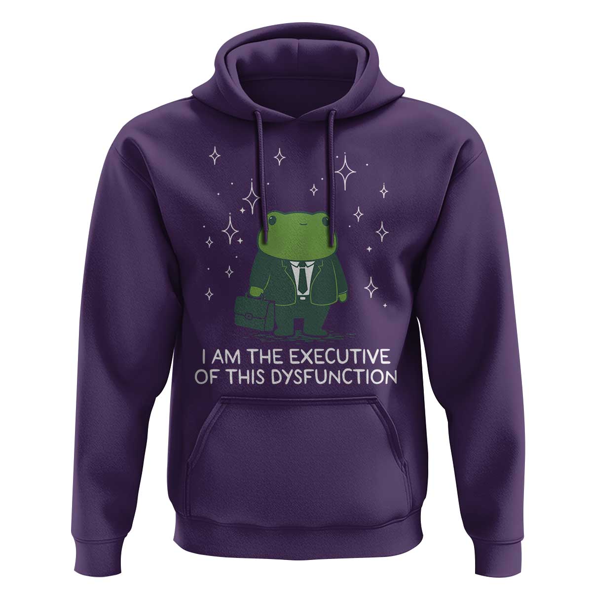 Funny Frog Hoodie I Am The Executive Of This Dysfunction - Wonder Print Shop