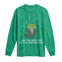 Funny Frog Long Sleeve Shirt I Am The Executive Of This Dysfunction - Wonder Print Shop