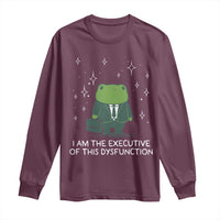 Funny Frog Long Sleeve Shirt I Am The Executive Of This Dysfunction - Wonder Print Shop
