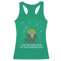 Funny Frog Racerback Tank Top I Am The Executive Of This Dysfunction - Wonder Print Shop
