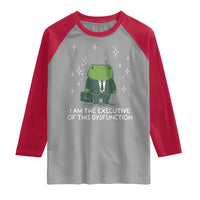 Funny Frog Raglan Shirt I Am The Executive Of This Dysfunction - Wonder Print Shop