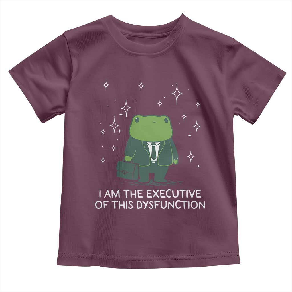 Funny Frog Toddler T Shirt I Am The Executive Of This Dysfunction - Wonder Print Shop