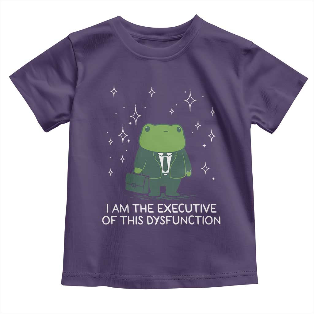 Funny Frog Toddler T Shirt I Am The Executive Of This Dysfunction - Wonder Print Shop