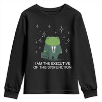 Funny Frog Youth Sweatshirt I Am The Executive Of This Dysfunction - Wonder Print Shop