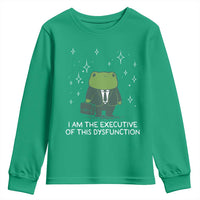 Funny Frog Youth Sweatshirt I Am The Executive Of This Dysfunction - Wonder Print Shop