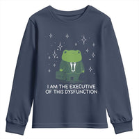 Funny Frog Youth Sweatshirt I Am The Executive Of This Dysfunction - Wonder Print Shop