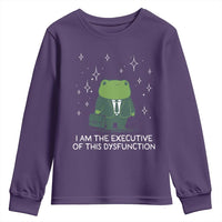 Funny Frog Youth Sweatshirt I Am The Executive Of This Dysfunction - Wonder Print Shop