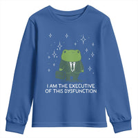 Funny Frog Youth Sweatshirt I Am The Executive Of This Dysfunction - Wonder Print Shop