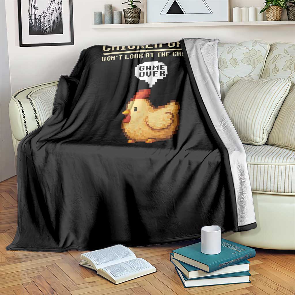 Funny Chicken Throw Blanket Game Dont Look At The Chicken