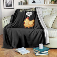 Funny Chicken Throw Blanket Game Dont Look At The Chicken