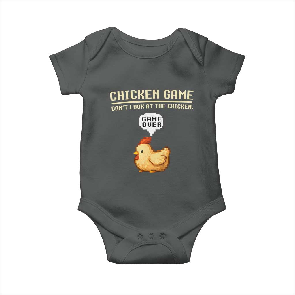 Funny Chicken Baby Onesie Game Dont Look At The Chicken