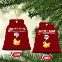 Funny Chicken Ceramic Ornament Game Dont Look At The Chicken