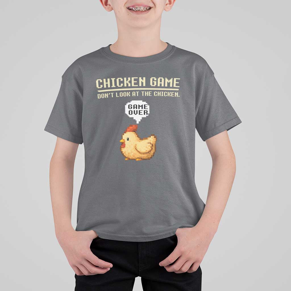 Funny Chicken T Shirt For Kid Game Dont Look At The Chicken