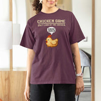 Funny Chicken T Shirt For Women Game Dont Look At The Chicken
