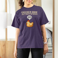 Funny Chicken T Shirt For Women Game Dont Look At The Chicken