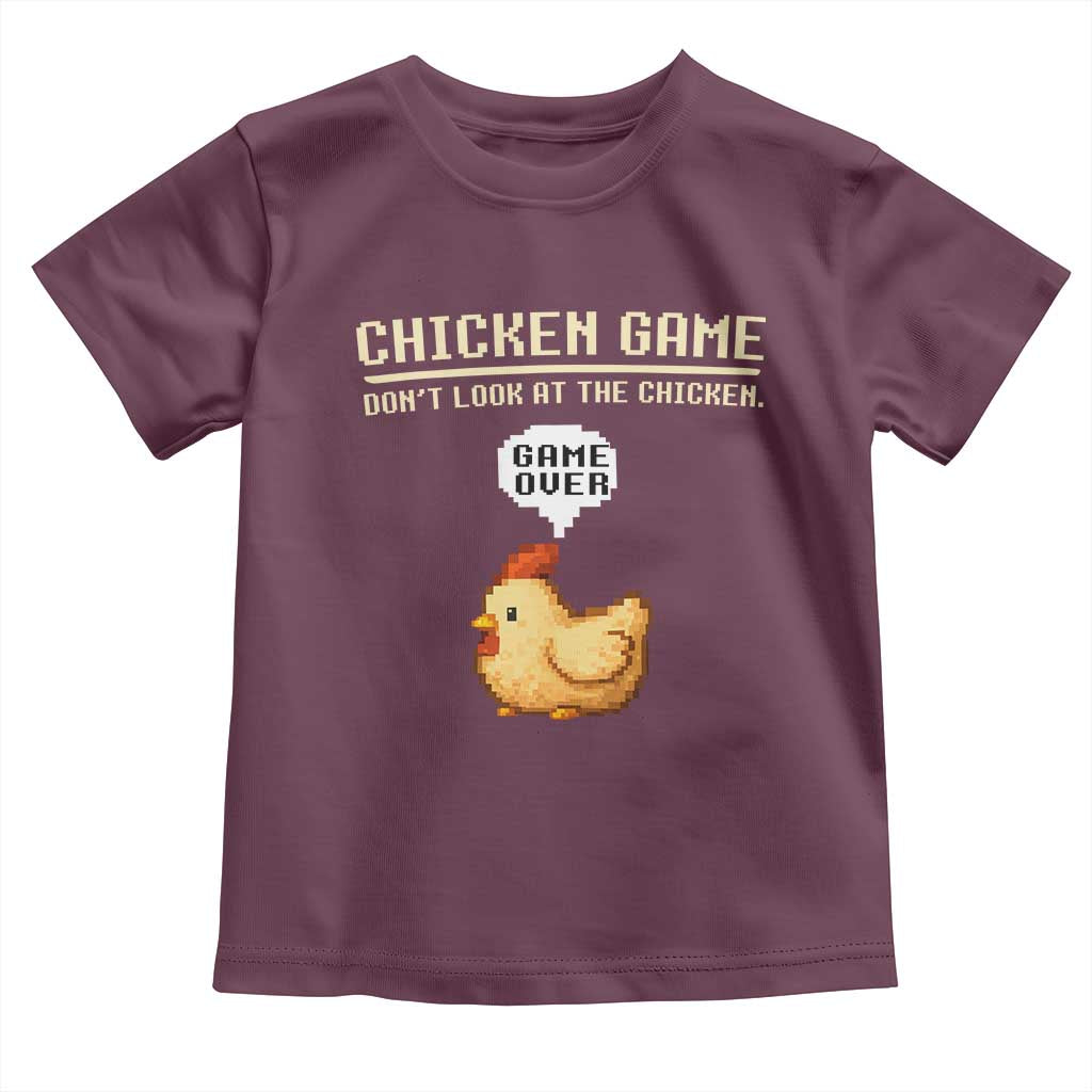 Funny Chicken Toddler T Shirt Game Dont Look At The Chicken