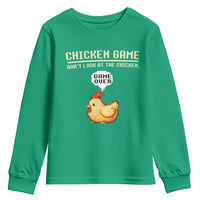Funny Chicken Youth Sweatshirt Game Dont Look At The Chicken