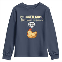 Funny Chicken Youth Sweatshirt Game Dont Look At The Chicken