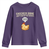 Funny Chicken Youth Sweatshirt Game Dont Look At The Chicken