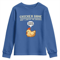 Funny Chicken Youth Sweatshirt Game Dont Look At The Chicken