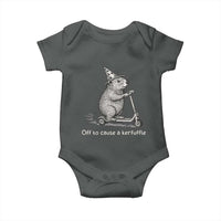 Funny Groundhog Off To Cause A Kerfuffle Baby Onesie - Wonder Print Shop