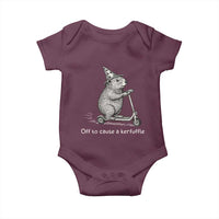 Funny Groundhog Off To Cause A Kerfuffle Baby Onesie - Wonder Print Shop