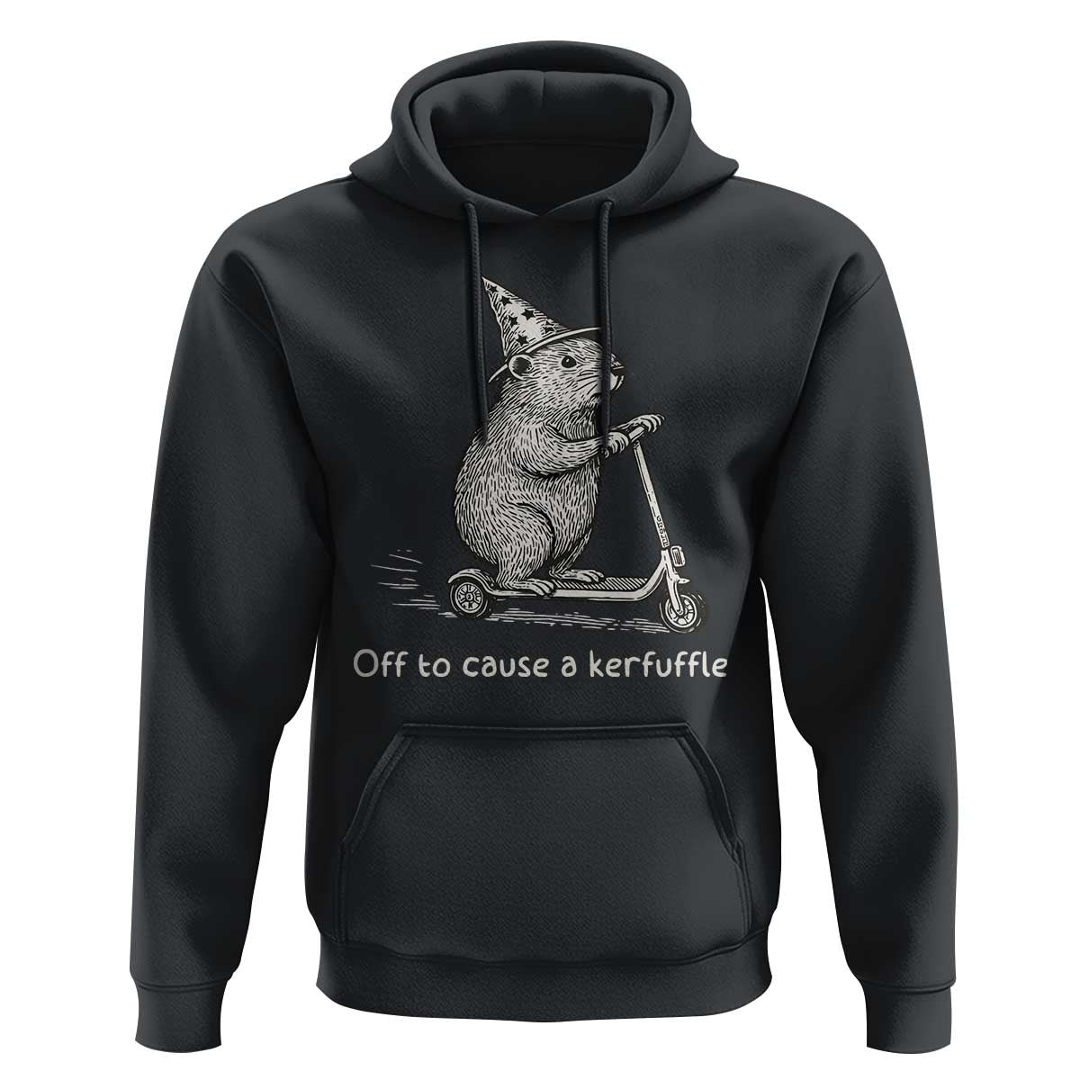 Funny Groundhog Off To Cause A Kerfuffle Hoodie - Wonder Print Shop