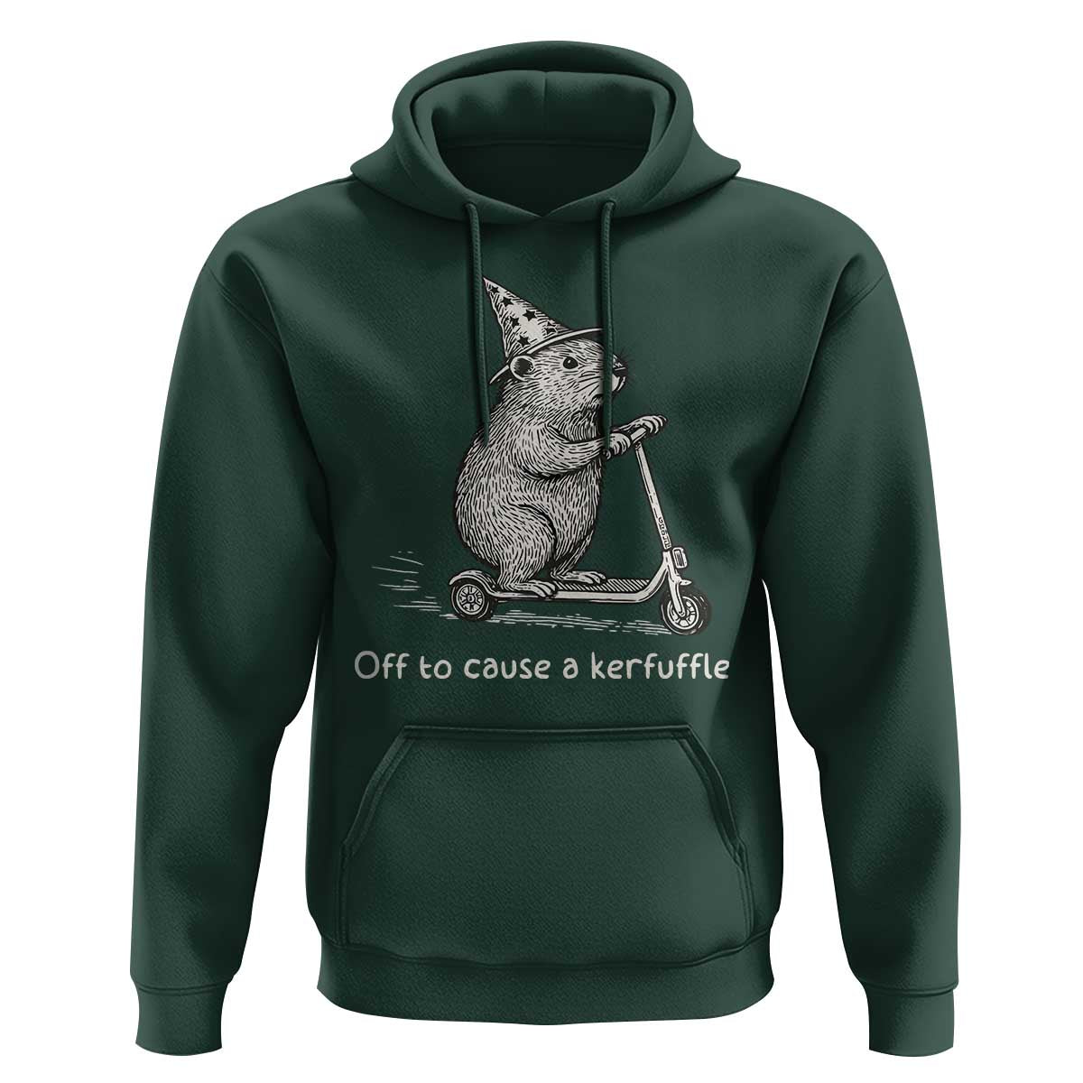 Funny Groundhog Off To Cause A Kerfuffle Hoodie - Wonder Print Shop