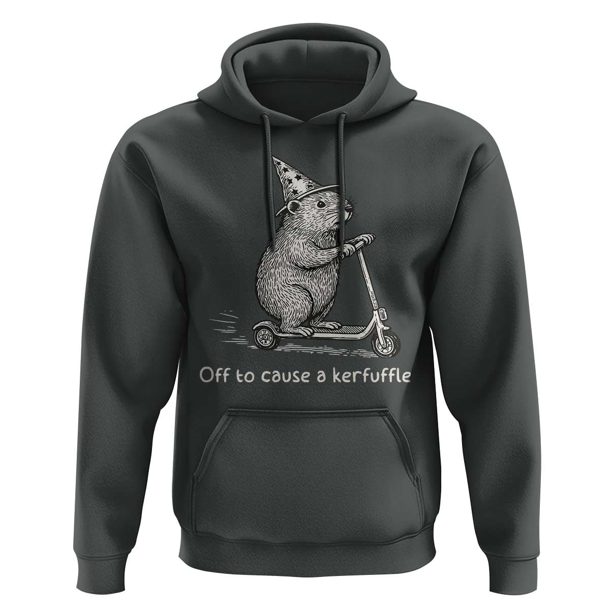 Funny Groundhog Off To Cause A Kerfuffle Hoodie - Wonder Print Shop