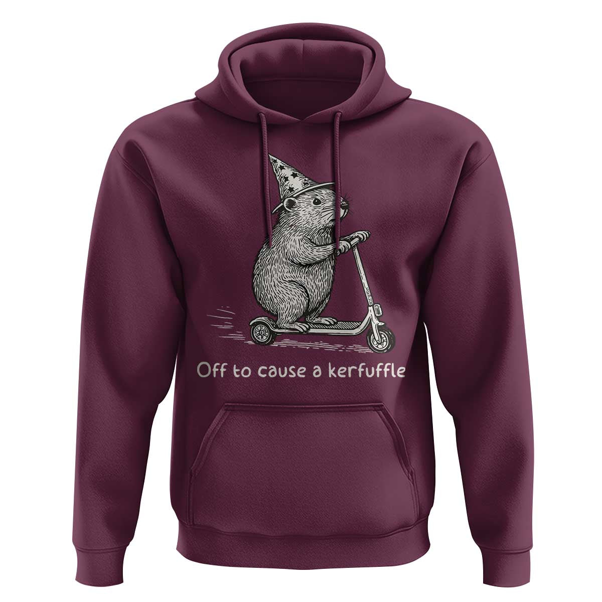 Funny Groundhog Off To Cause A Kerfuffle Hoodie - Wonder Print Shop