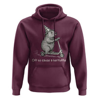 Funny Groundhog Off To Cause A Kerfuffle Hoodie - Wonder Print Shop